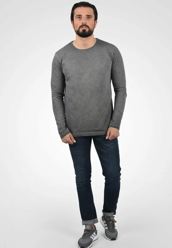 Solid SDCONNER - T-shirt à Manches Longues - Dark Grey 2 Solid SDCONNER - T-shirt à Manches Longues - Dark Grey – Image 2