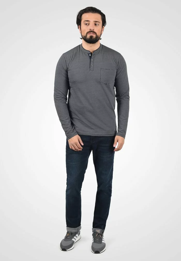 Solid SDALPHIOS - T-shirt à Manches Longues - Insignia Blue Melange 2 Solid SDALPHIOS - T-shirt à Manches Longues - Insignia Blue Melange – Image 2