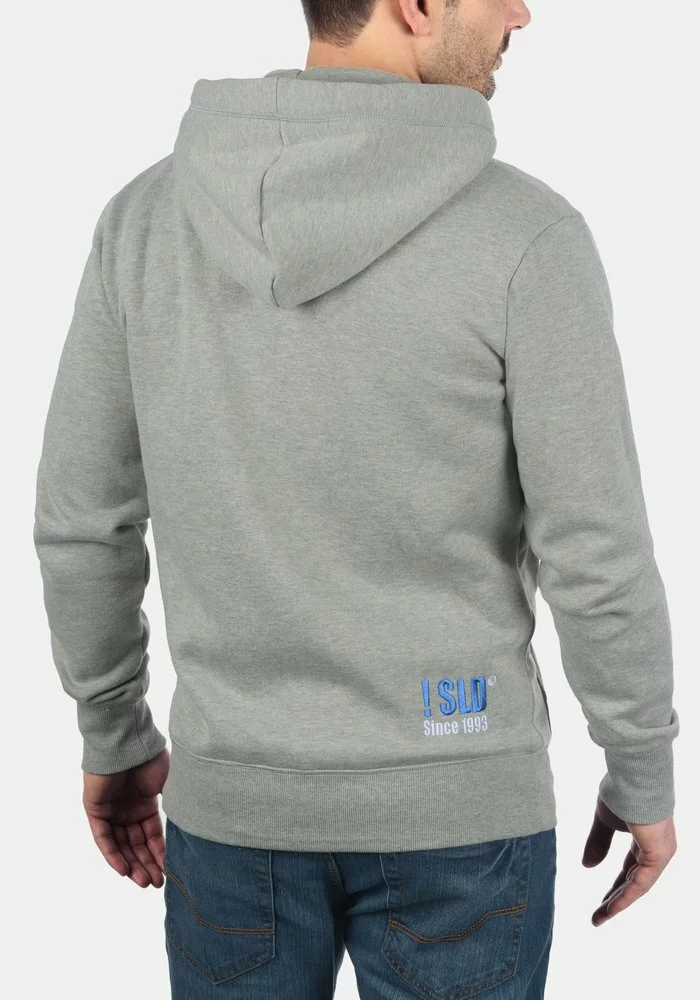 Solid SDBENNZIP - Sweat à Capuche Zippé - Light Grey Melange 2 Solid SDBENNZIP - Sweat à Capuche Zippé - Light Grey Melange – Image 2