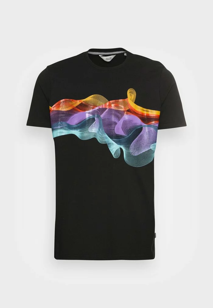 Solid PIETER - T-shirt Imprimé - Black 4 Solid PIETER - T-shirt Imprimé - Black – Image 4