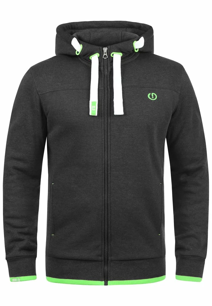 Solid SDBENJAMINZIP - Sweat à Capuche Zippé - Dark Grey 4 Solid SDBENJAMINZIP - Sweat à Capuche Zippé - Dark Grey – Image 4