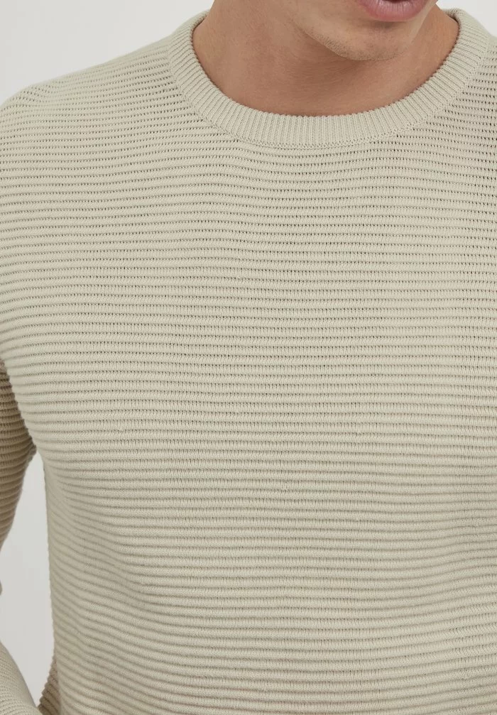 Solid SDNICHOLAS - Pullover - Oatmeal 4 Solid SDNICHOLAS - Pullover - Oatmeal – Image 4