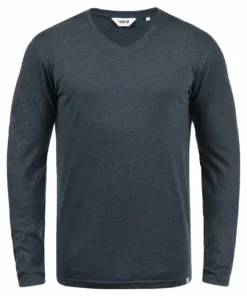 Solid SDBEDA - T-shirt à Manches Longues - Dark Blue -Élégance Boutique 019025b8e82944c08cbbb64a4250e2ca