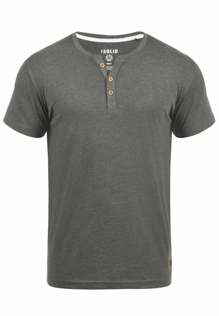 Solid SDVOLKER - T-shirt Basique - Grey Melange 4 Solid SDVOLKER - T-shirt Basique - Grey Melange – Image 4