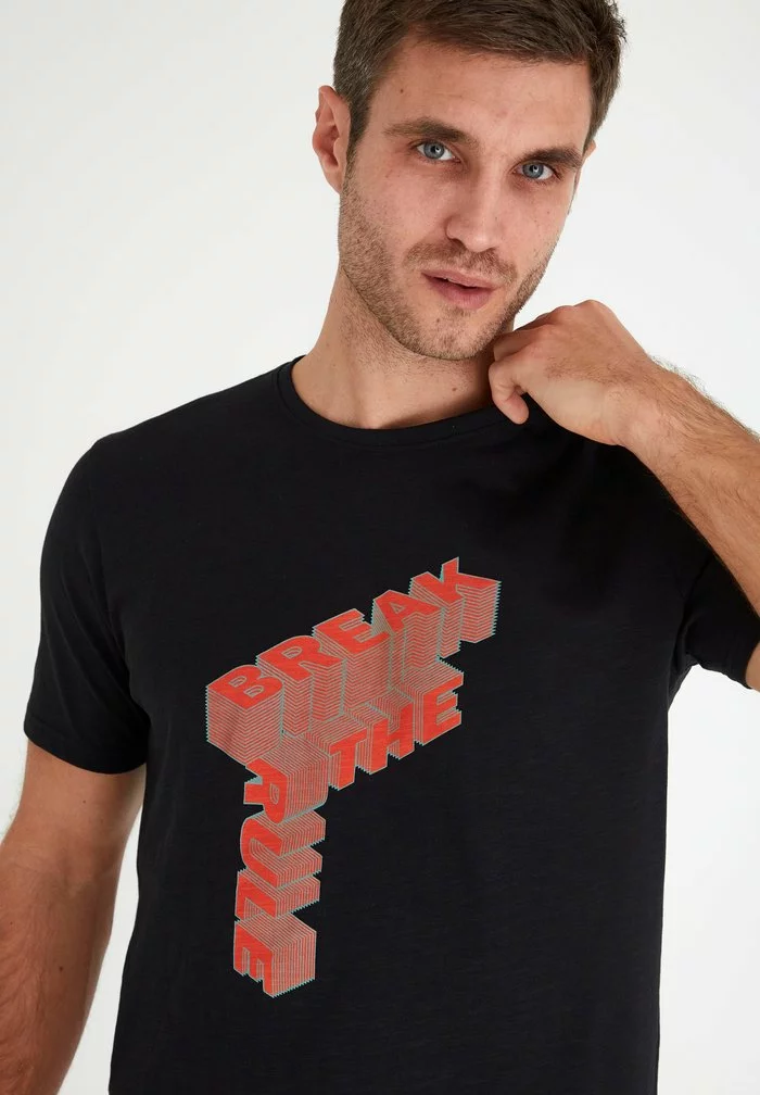 Solid SDPAI - T-shirt Imprimé - Black 4 Solid SDPAI - T-shirt Imprimé - Black – Image 4