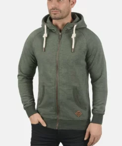 Solid SDVITU - Sweat à Capuche Zippé - Olive