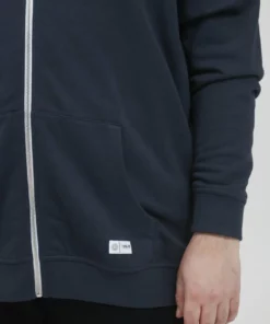 Solid SDTAMBO BT - Sweat à Capuche Zippé - Blue -Élégance Boutique 052f3880181d4233abe16e9d965f3ac1