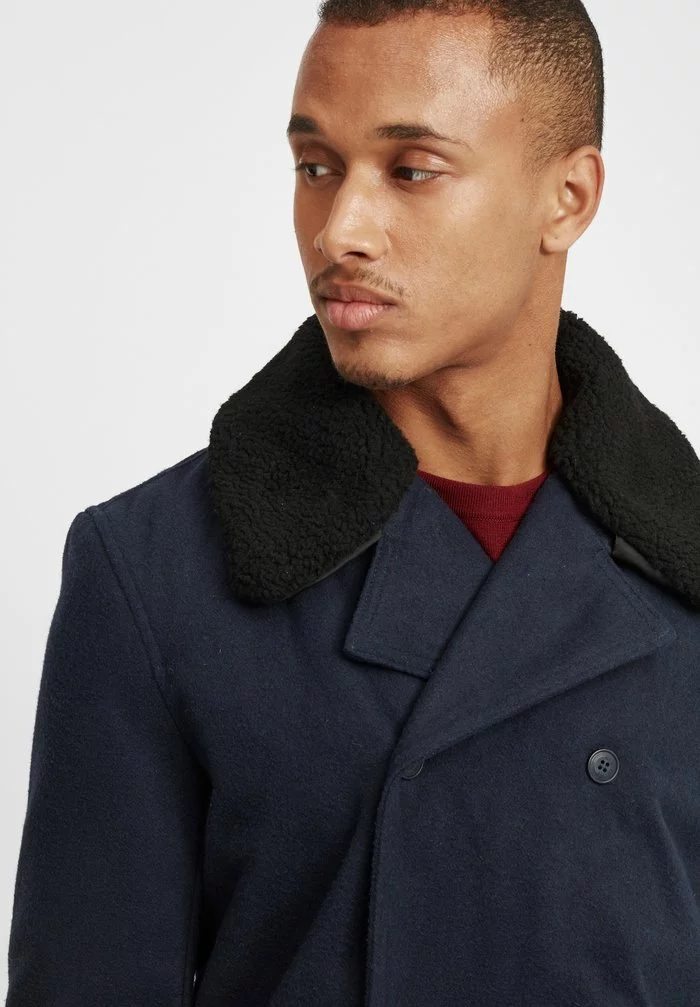 Solid SDPINTO - Manteau Court - Insignia Blue 5 Solid SDPINTO - Manteau Court - Insignia Blue – Image 5