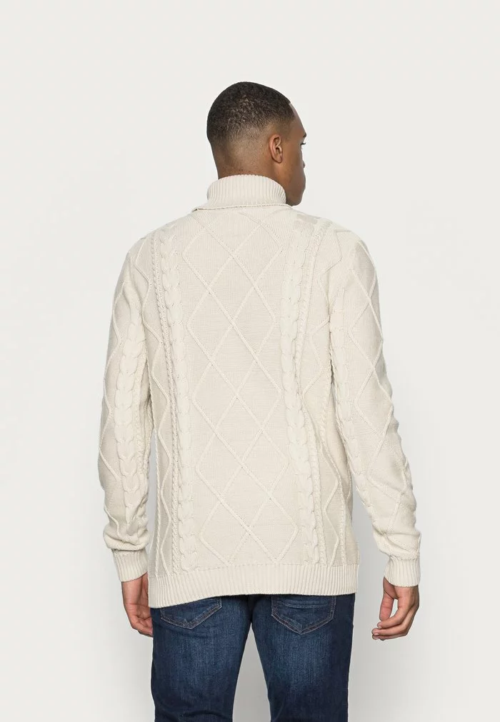 Solid SDTERENCE 21105731 - Pullover - Oatmeal 3 Solid SDTERENCE 21105731 - Pullover - Oatmeal – Image 3