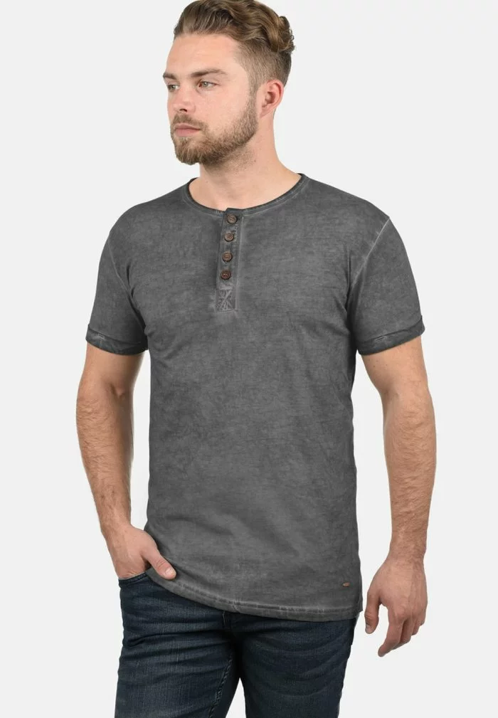 Solid SDTIHN - T-shirt Basique - Dark Grey 1 Solid SDTIHN - T-shirt Basique - Dark Grey