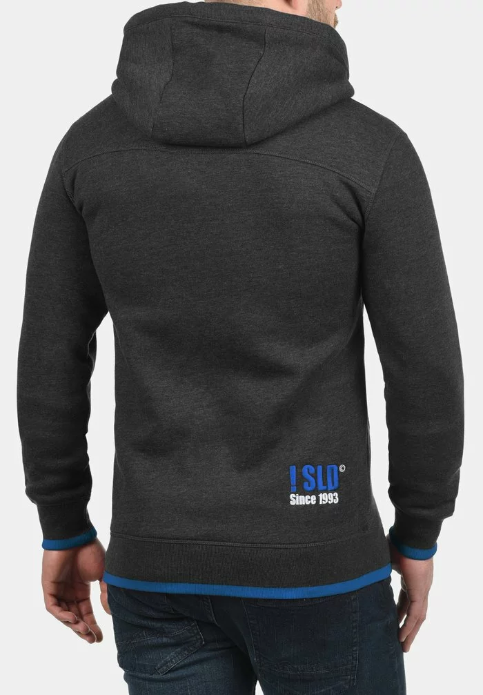 Solid SDBENJAMINZIP - Sweat à Capuche Zippé - Dark Grey Melange 2 Solid SDBENJAMINZIP - Sweat à Capuche Zippé - Dark Grey Melange – Image 2