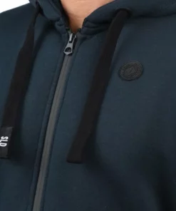 Solid SDBENE - Sweat à Capuche Zippé - Blue -Élégance Boutique 086190e3a45e49e684f4cbc30a4155ce