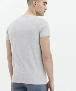 Solid SDTHORGE - T-shirt Basique - Light Grey Melange -Élégance Boutique 09299cb627964f96b271fd5b56e91dae