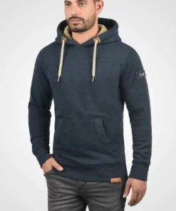 Solid SDTRIPHOOD - Sweat à Capuche - Mottled Blue