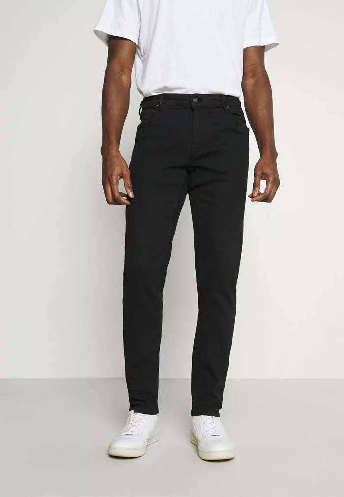 Solid SDJOY BLACK 100 - Jean Slim - Black Denim 1 Solid SDJOY BLACK 100 - Jean Slim - Black Denim