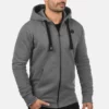 Solid SDBENE - Sweat à Capuche Zippé - Grey Melange
