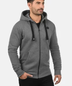 Solid SDBENE - Sweat à Capuche Zippé - Grey Melange