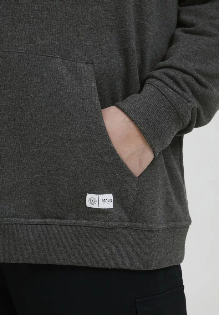 Solid BT TAMMO - Sweat à Capuche - Dark Grey Melange 5 Solid BT TAMMO - Sweat à Capuche - Dark Grey Melange – Image 5