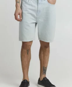 Solid SDBRAYSON - Short En Jean - Light Vintage Blue Denim