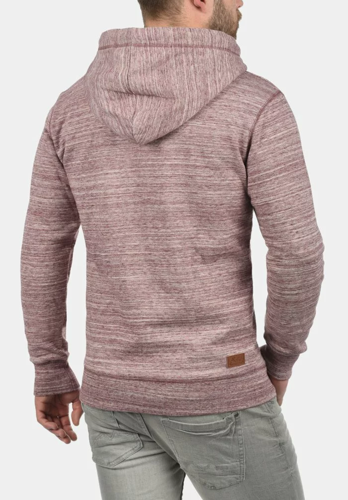 Solid SDCRAIG - Sweat à Capuche Zippé - Wine Red 2 Solid SDCRAIG - Sweat à Capuche Zippé - Wine Red – Image 2