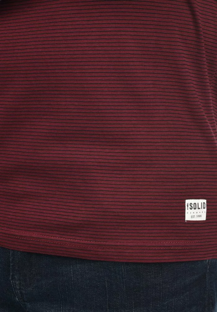 Solid SDALFI - T-shirt Imprimé - Wine Red Melange 6 Solid SDALFI - T-shirt Imprimé - Wine Red Melange – Image 6