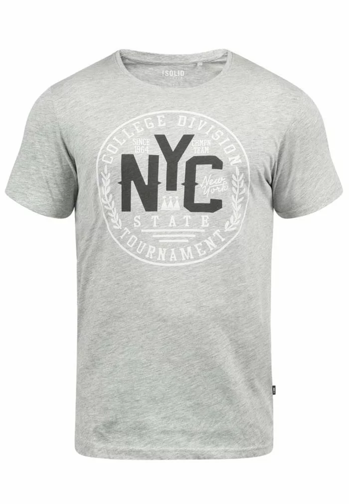 Solid SDYORK - T-shirt Imprimé - Light Grey 5 Solid SDYORK - T-shirt Imprimé - Light Grey – Image 5