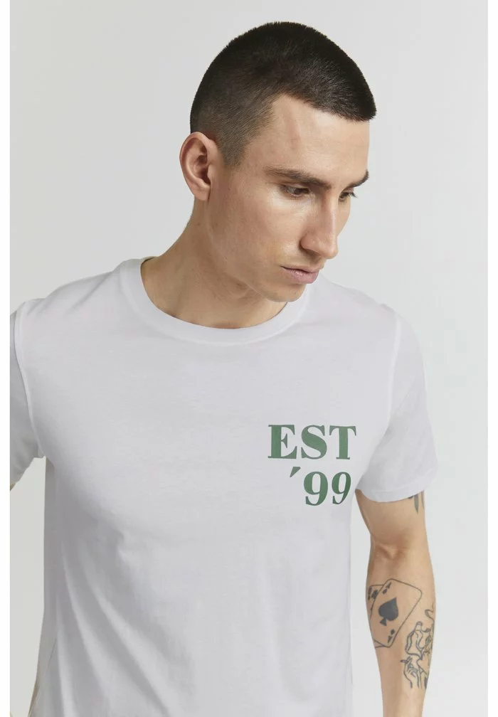 Solid ARCHIE - T-shirt Imprimé - White 3 Solid ARCHIE - T-shirt Imprimé - White – Image 3