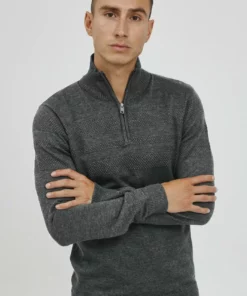 Solid SDBAMARO - Pullover - Medium Grey Melange