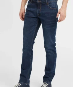 Solid SDPILTO - Jean Droit - Dark Blue Denim