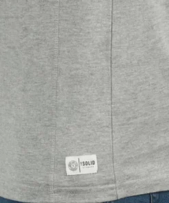 Solid SDDORIANO - T-shirt à Manches Longues - Light Grey -Élégance Boutique 141181450872499bb3faa81b97096728