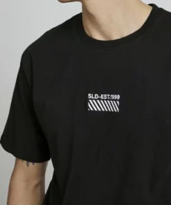 Solid T-shirt Imprimé - True Black 9 Solid T-shirt Imprimé - True Black -Élégance Boutique 1665a9f0fe874cb48c476a8086be6268