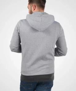 Solid SDRAFKO - Sweat à Capuche Zippé - Grey Melange -Élégance Boutique 1774d27be127486fb2413c224a60ff12