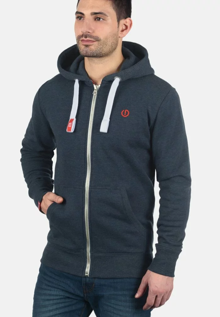 Solid SDBENNZIP - Sweat à Capuche Zippé - Blue Melange 1 Solid SDBENNZIP - Sweat à Capuche Zippé - Blue Melange