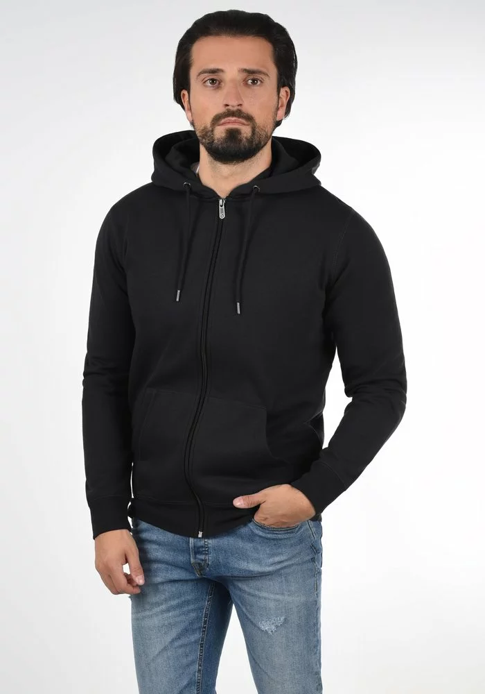 Solid SDBERTIZIP - Sweat à Capuche Zippé - Black 1 Solid SDBERTIZIP - Sweat à Capuche Zippé - Black