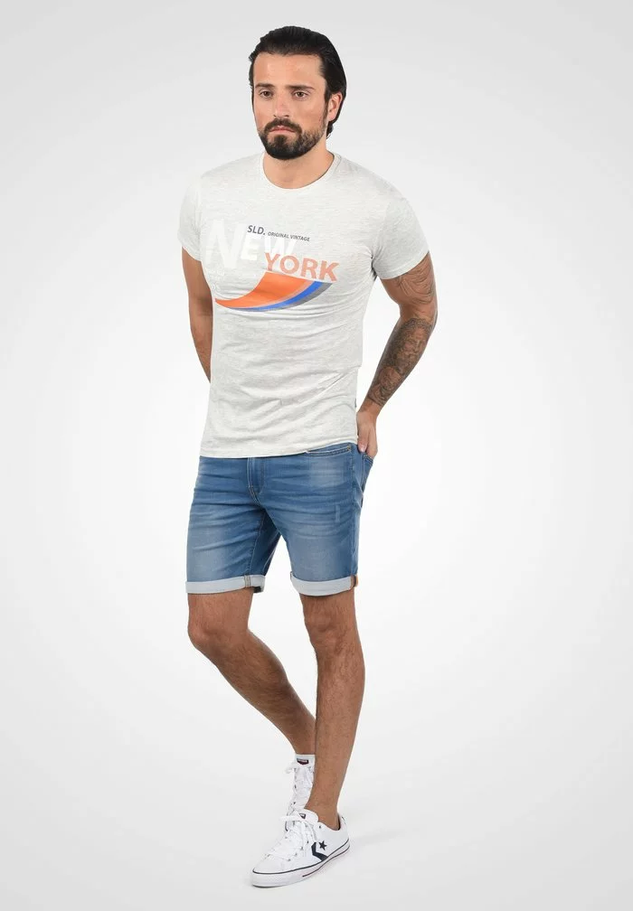 Solid SDREGULAR - Short En Jean - Blau 2 Solid SDREGULAR - Short En Jean - Blau – Image 2