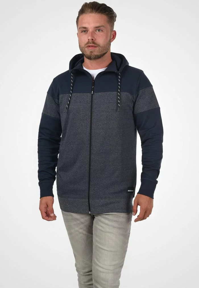 Solid SDBARIS - Sweat à Capuche Zippé - Insignia Blue 1 Solid SDBARIS - Sweat à Capuche Zippé - Insignia Blue