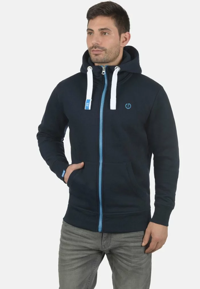 Solid SDBENN - Sweat à Capuche Zippé - Blue 1 Solid SDBENN - Sweat à Capuche Zippé - Blue