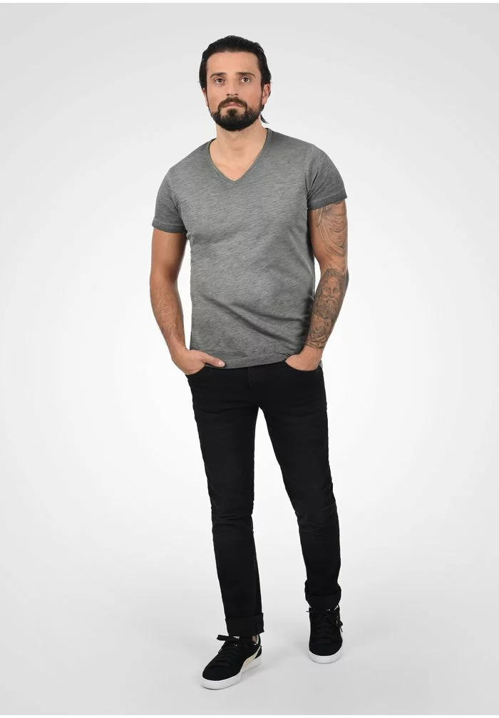 Solid CONLEY - T-shirt Imprimé - Dark Grey 2 Solid CONLEY - T-shirt Imprimé - Dark Grey – Image 2