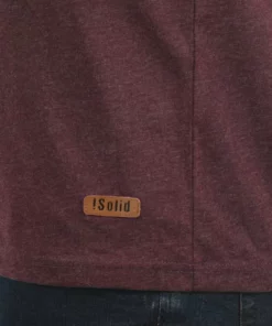 Solid SDVOLKO - T-shirt à Manches Longues - Wine Red -Élégance Boutique 1a7c87a7ea424ae680ee51aadcd782a5