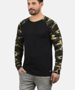 Solid SDCAJUS - T-shirt à Manches Longues - Black Dust