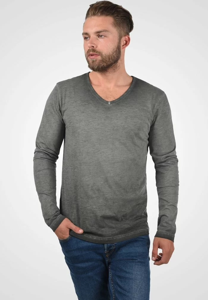 Solid SDCORNELIO - T-shirt à Manches Longues - Dark Grey 1 Solid SDCORNELIO - T-shirt à Manches Longues - Dark Grey