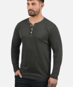 Solid SDVOLKO - T-shirt à Manches Longues - Dark Grey