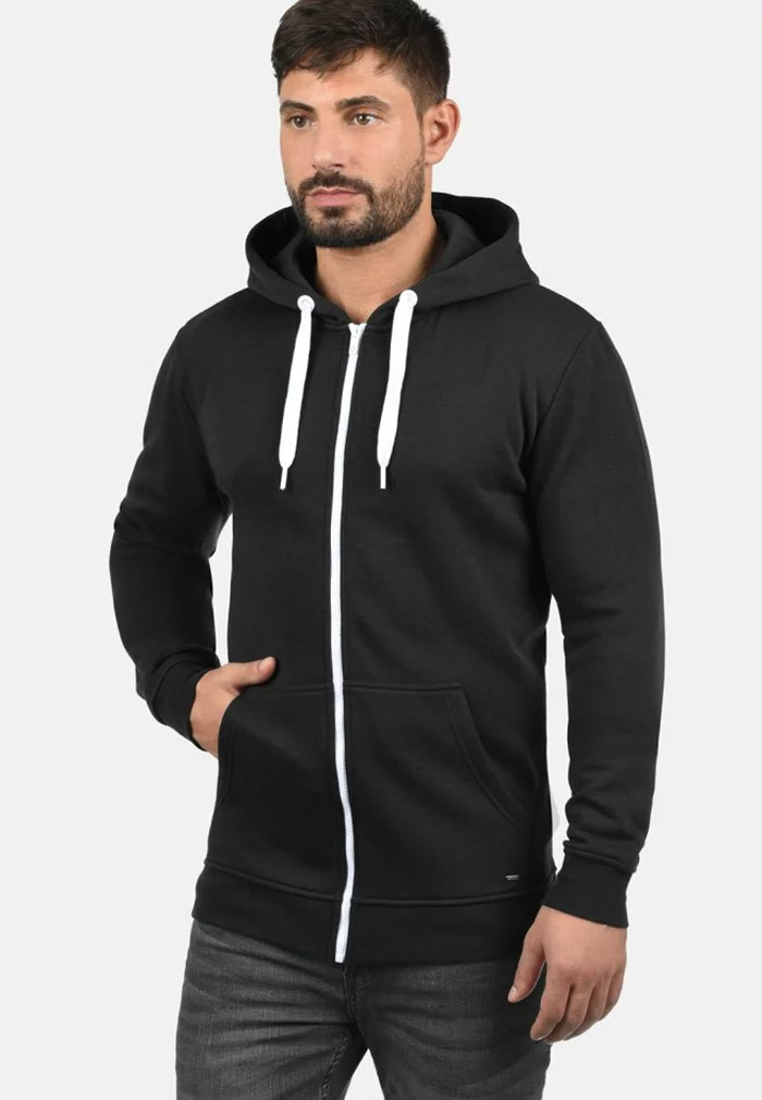 Solid SDOLLI - Sweat à Capuche Zippé - Black 1 Solid SDOLLI - Sweat à Capuche Zippé - Black