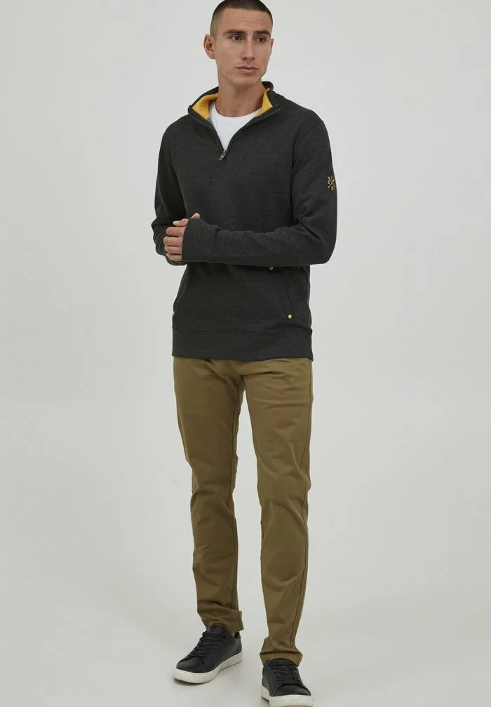 Solid SDKARAN - Pullover - Dark Grey Melange 2 Solid SDKARAN - Pullover - Dark Grey Melange – Image 2