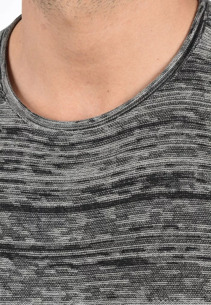 Solid SDKNIT - Pullover - Grey Mel 4 Solid SDKNIT - Pullover - Grey Mel – Image 4