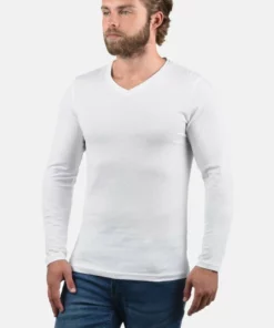 Solid SDBASIL - T-shirt à Manches Longues - White