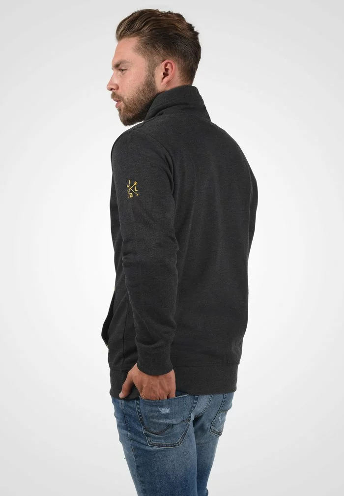 Solid SDKAAN - Sweatshirt - Dark Grey Melange 3 Solid SDKAAN - Sweatshirt - Dark Grey Melange – Image 3