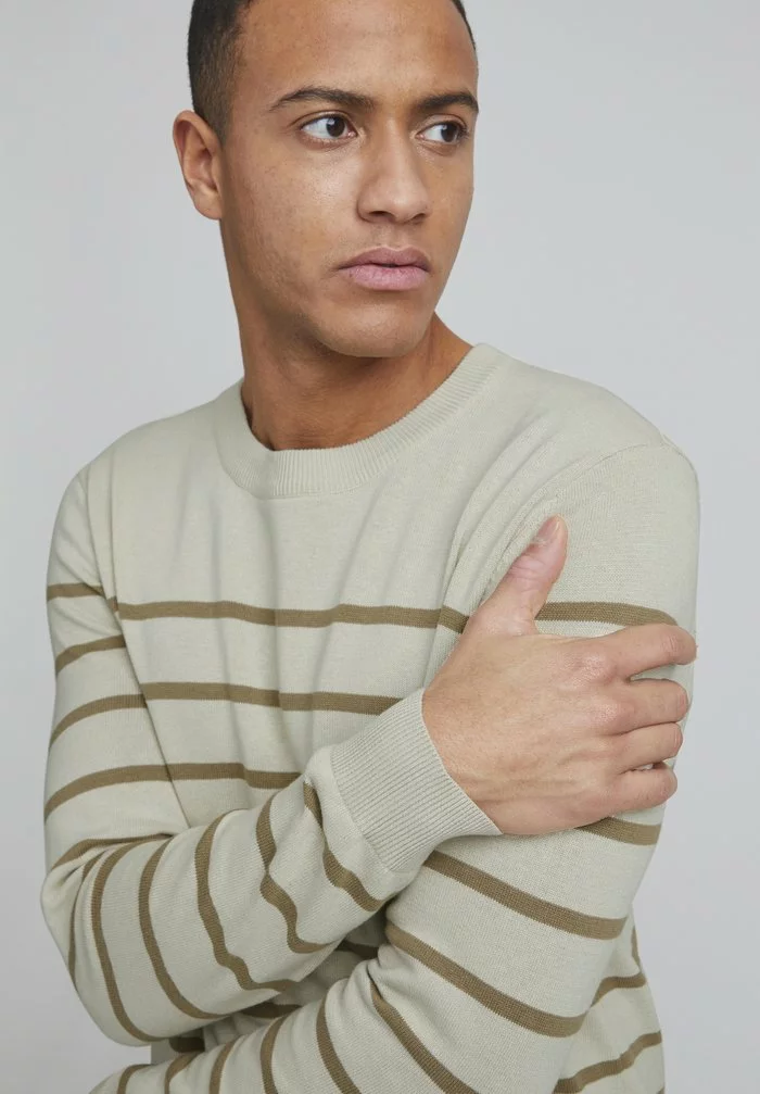 Solid BRICE - Pullover - Oatmeal 4 Solid BRICE - Pullover - Oatmeal – Image 4