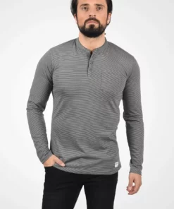 Solid SDALPHIOS - T-shirt à Manches Longues - Dark Grey Melange