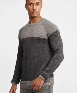 Solid SDRAPEL - Pullover - Mid Grey